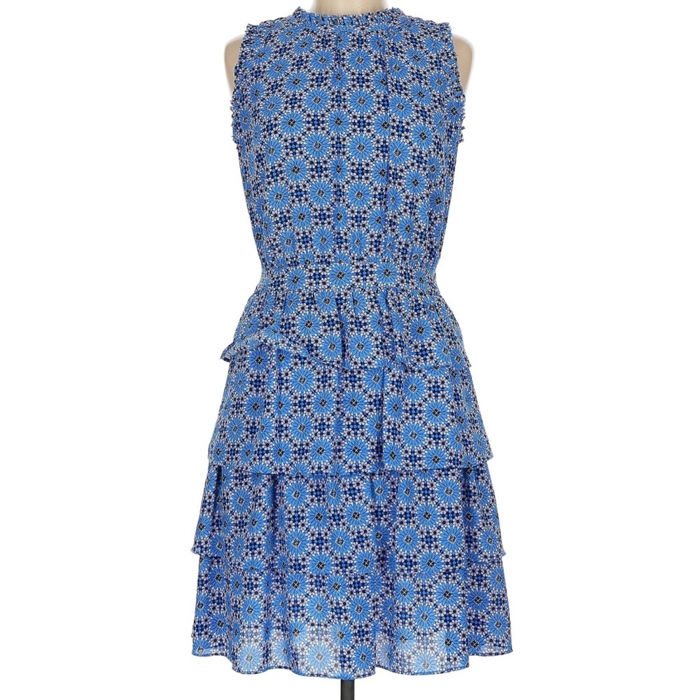 Banana Republic Mini Floral Ruffled Sleeveless dress